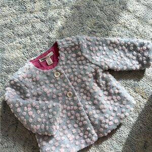 Hanna Andersson Gray and Pink Kids Blazer